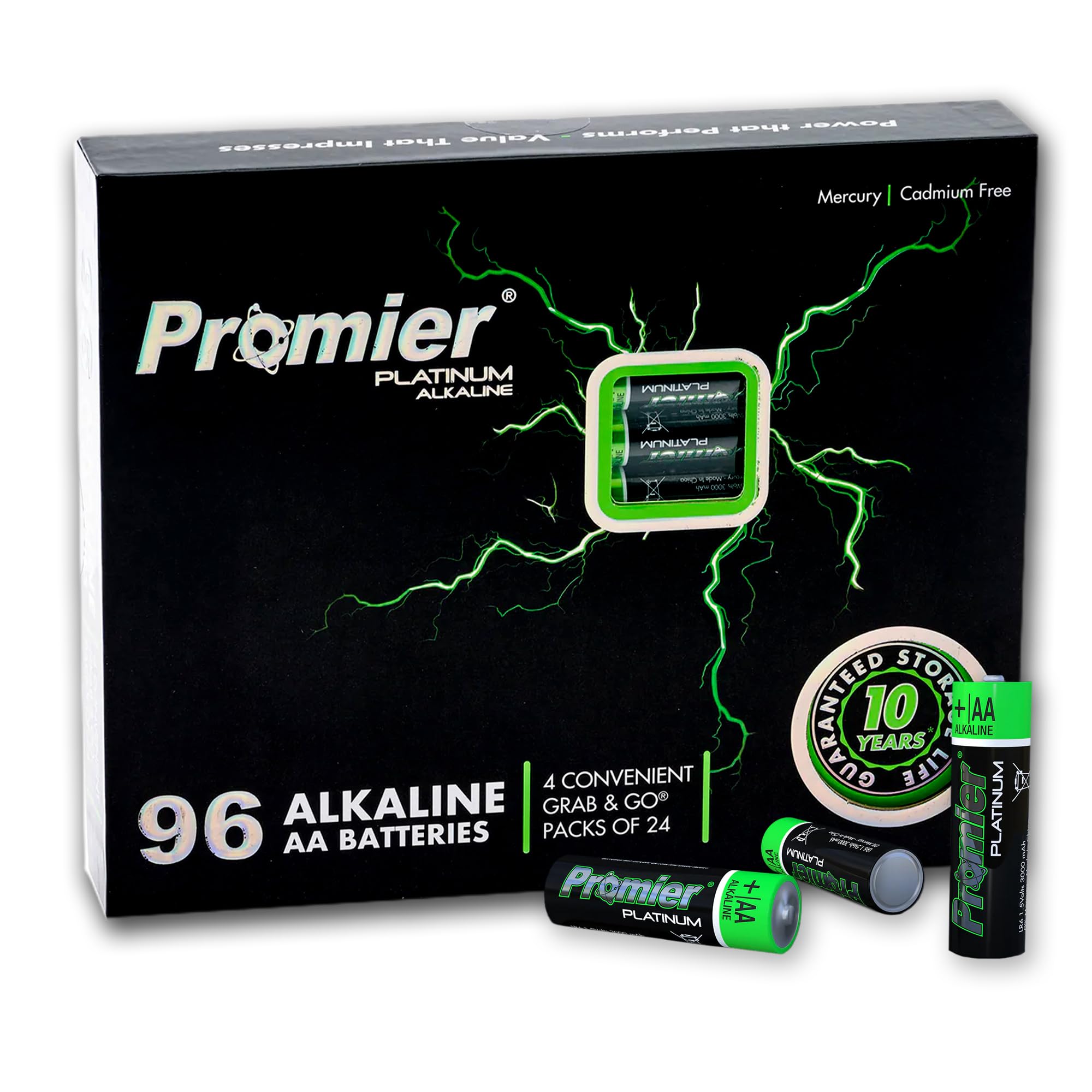 Promier AA Platinum Lot de 96 piles alcalines