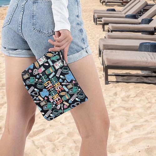 Miniatura 6 de WZMPA Enfermera practicante bolsa de cosméticos médico NP regalo enfermera practicante graduación maquillaje cremallera bolsa bolsa para enfermera