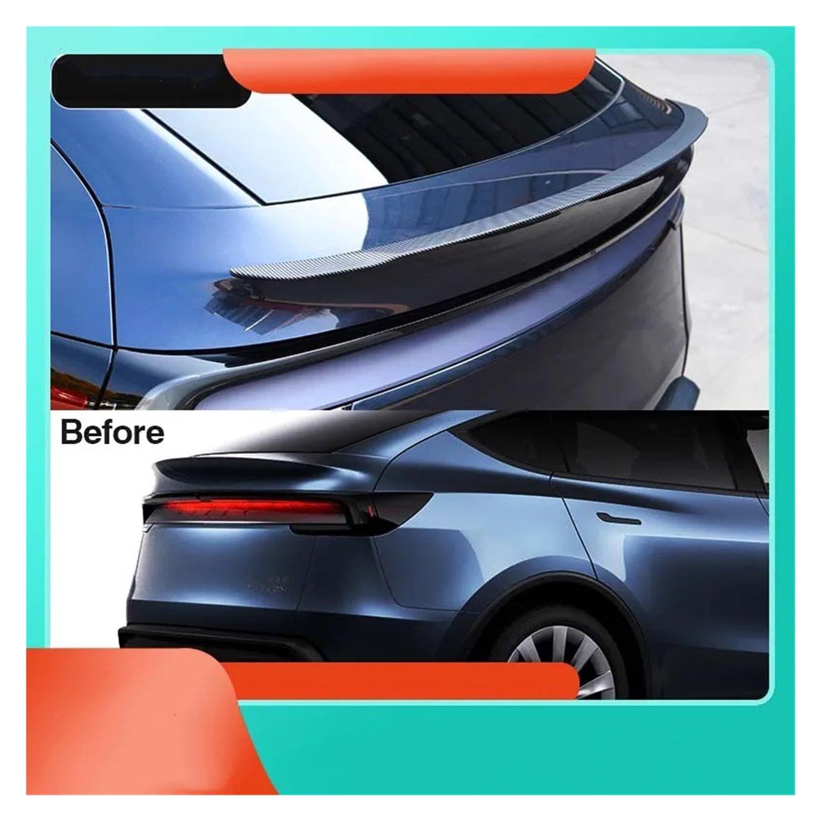 Aileron Arrière Pour Tesla Model Y (modèle Juniper 2025-2026) | En ABS, Design Sportif, Installation Facile