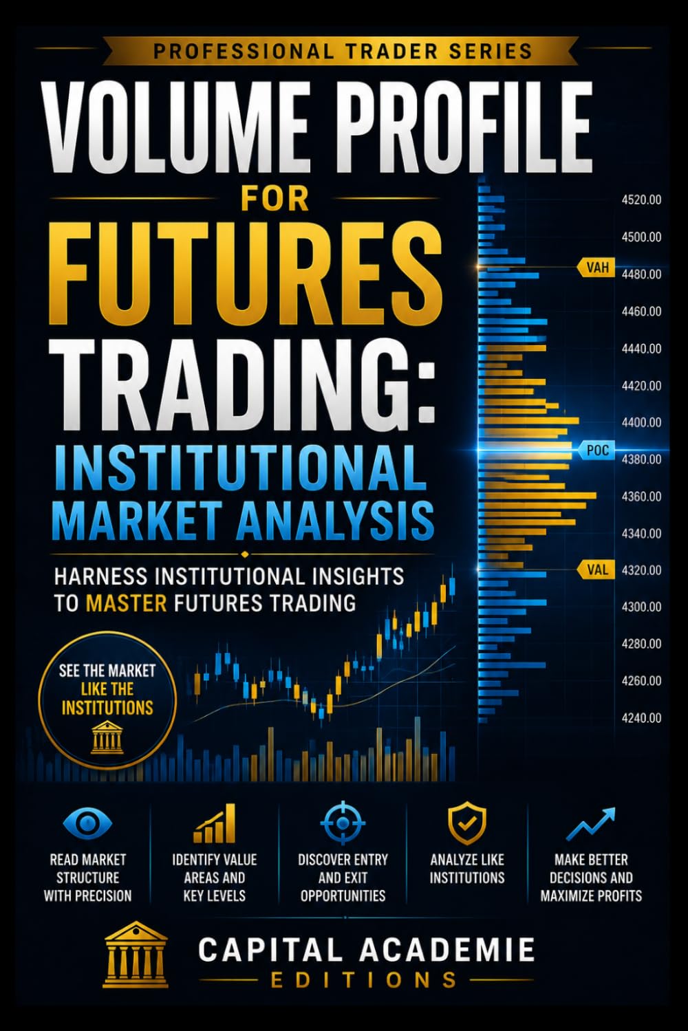 VOLUME PROFILE FOR FUTURES TRADING: INSTITUTIONAL MARKET ANALYSIS: Read futures markets like institutions do by understanding where real volume, ... Risk, and Building Professional Marke)