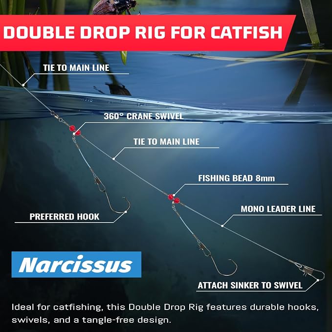 Equipo de Pesca Narcissus Double Drop 24 Unidades miniatura 6