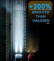BootyBay H4 LED Fényszóró Izzó 16000LM 6500K Hidegfehér 12V 50W Autó Világítás Készlet 2db Izzóval 6