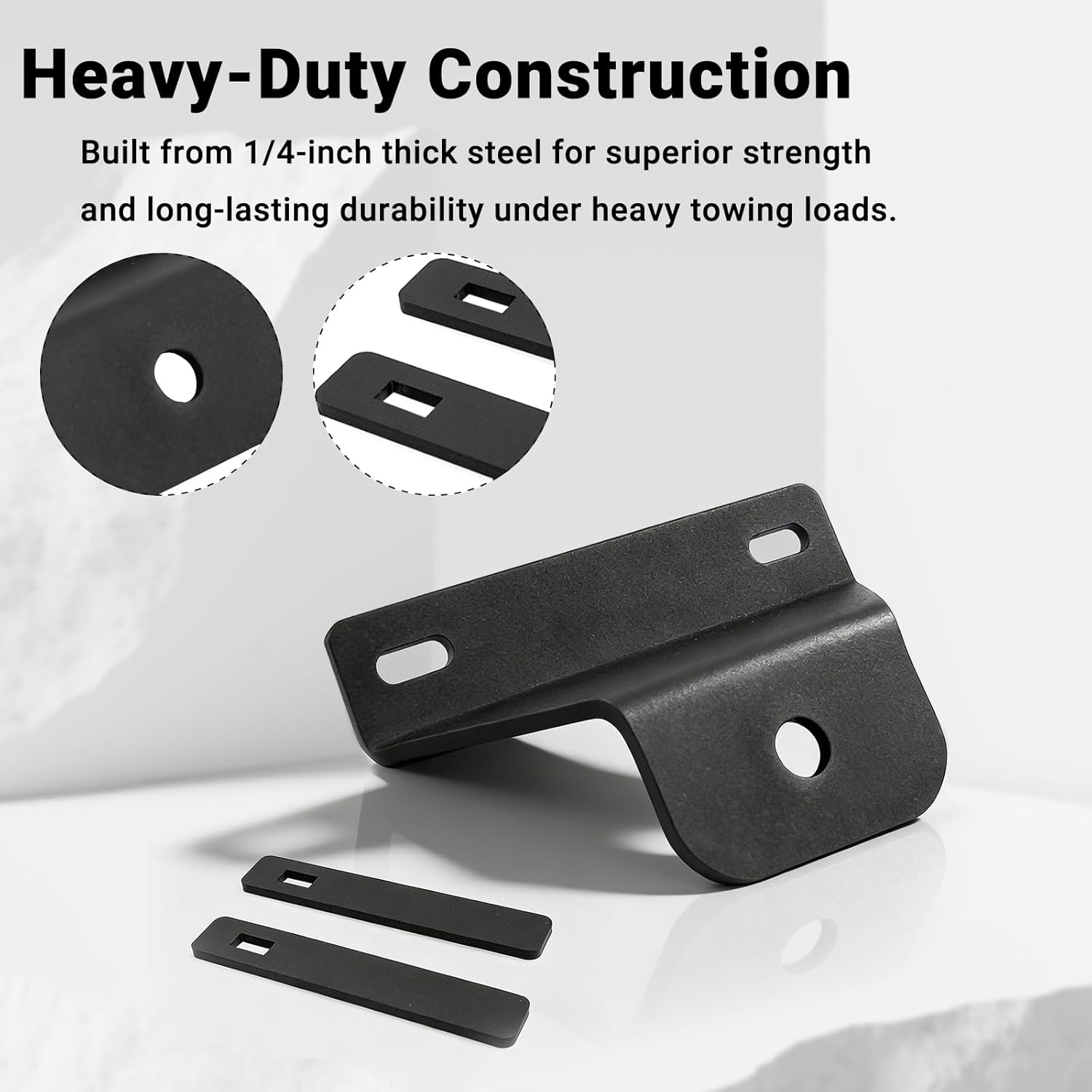 RULLINE Receiver Hitch Plate Compatible with Spartan RZ Series Mowers 2016–2024, Heavy-Duty 1/4" Steel Trailer Hitch Mount for RZ-C, RZ, RZ-PRO, RZ-HD