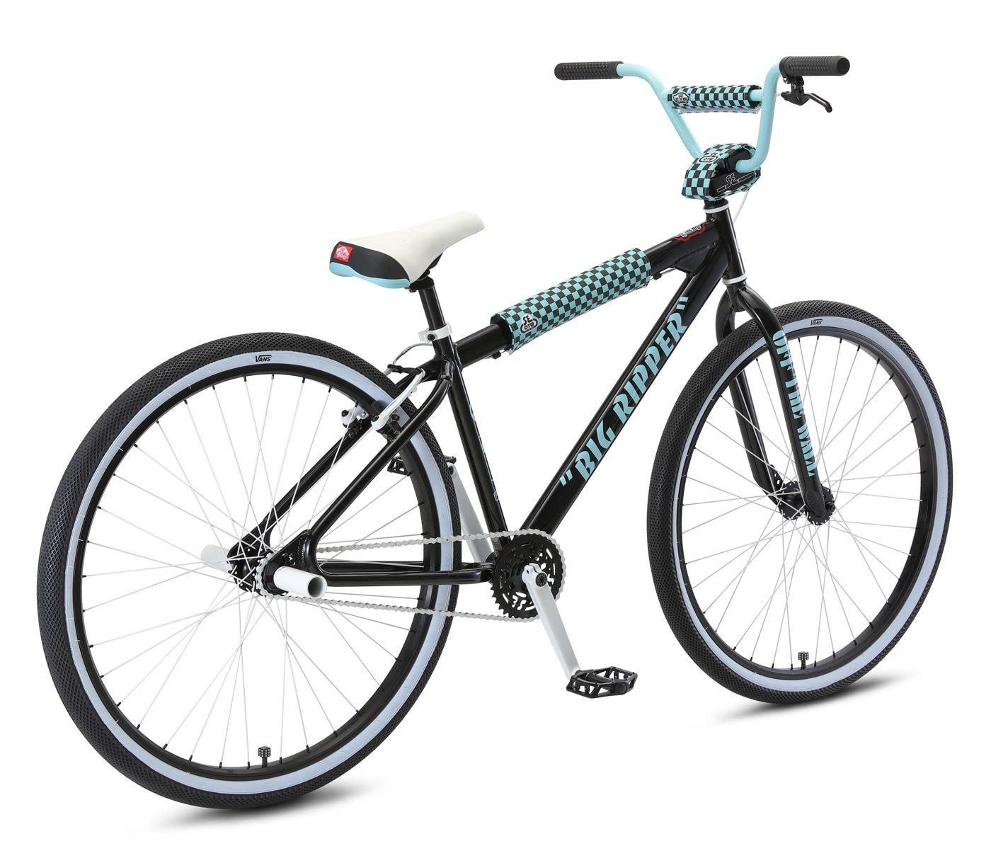 SE Bikes Vans Big Ripper Wheelie Bike 29 Zoll Fahrrad für Erwachsene und Jugendliche ab 165 cm BMX Rad Stuntbike (schwarz)