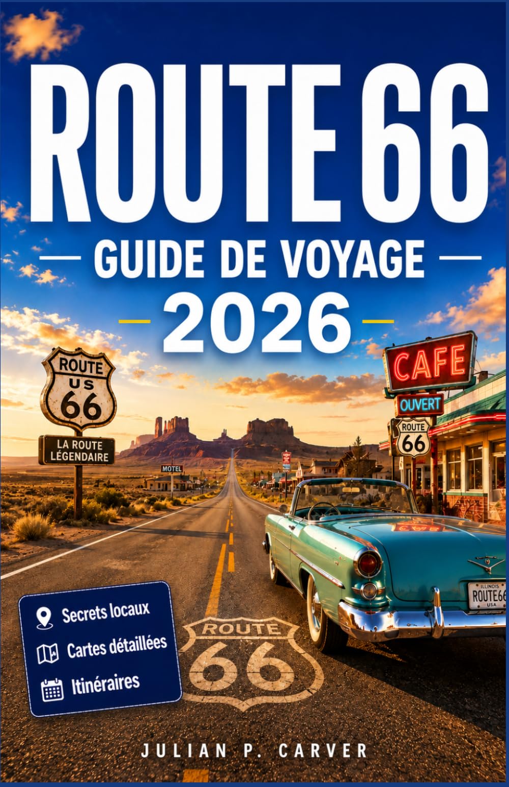 ROUTE 66 GUIDE DE VOYAGE 2026: Votre guide complet de A à Z pour explorer la Route Mère historique des États-Unis. Repas, détours et excursions dans le désert inclus