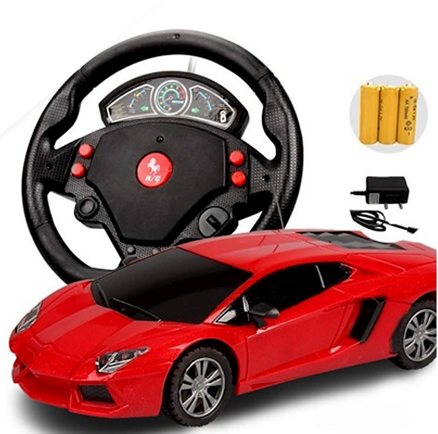 Magicwand® ABS Plastic 🚌R/C Rechargeable Veneno Lambo with Gravity Controlled Steering【3 Yrs & Up】【Pack of 1】【Colors as Per Stock】