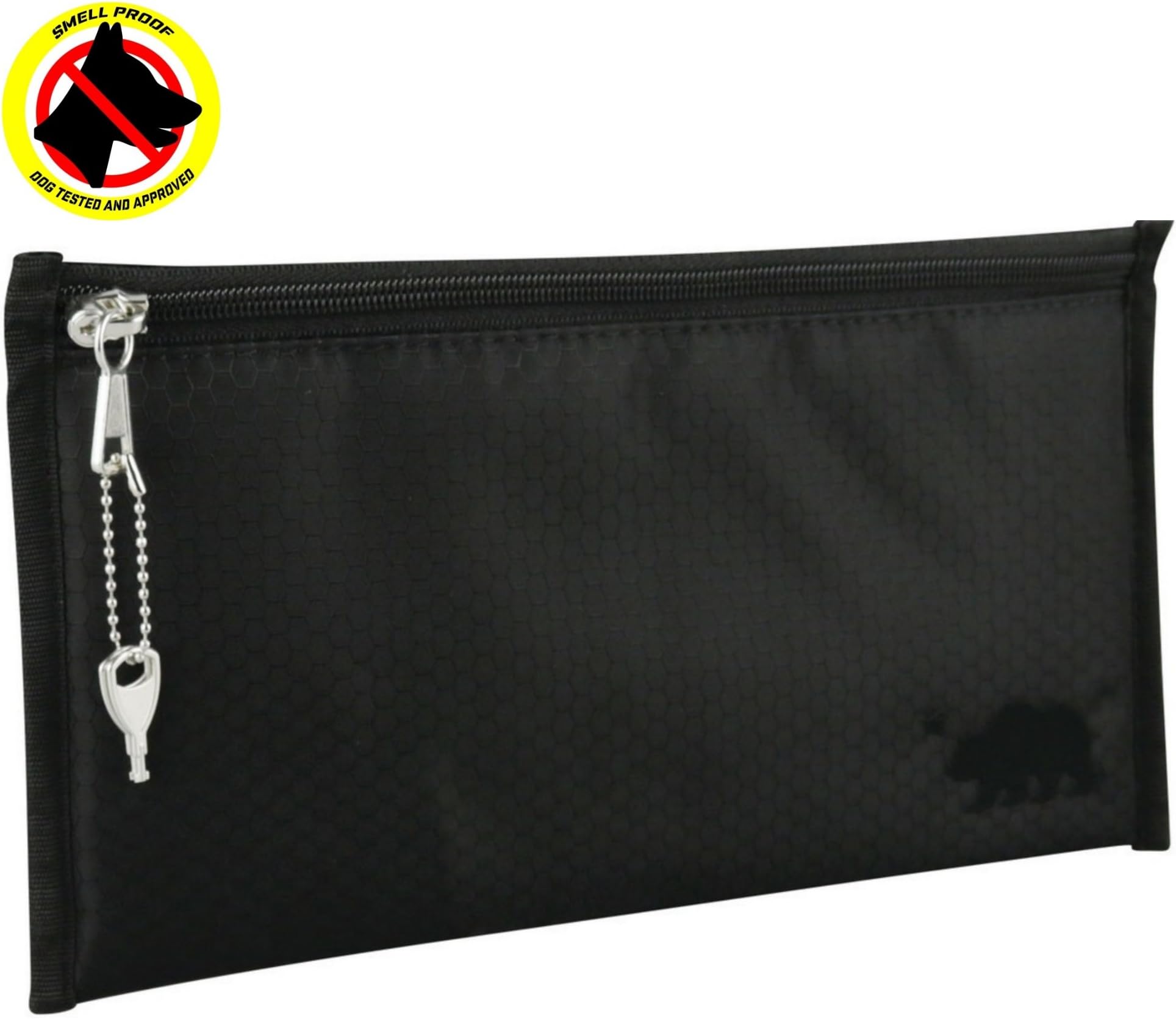 Cali Crusher100% Smell Proof Pouch w/Locking Key (11in x 6in) (Black)