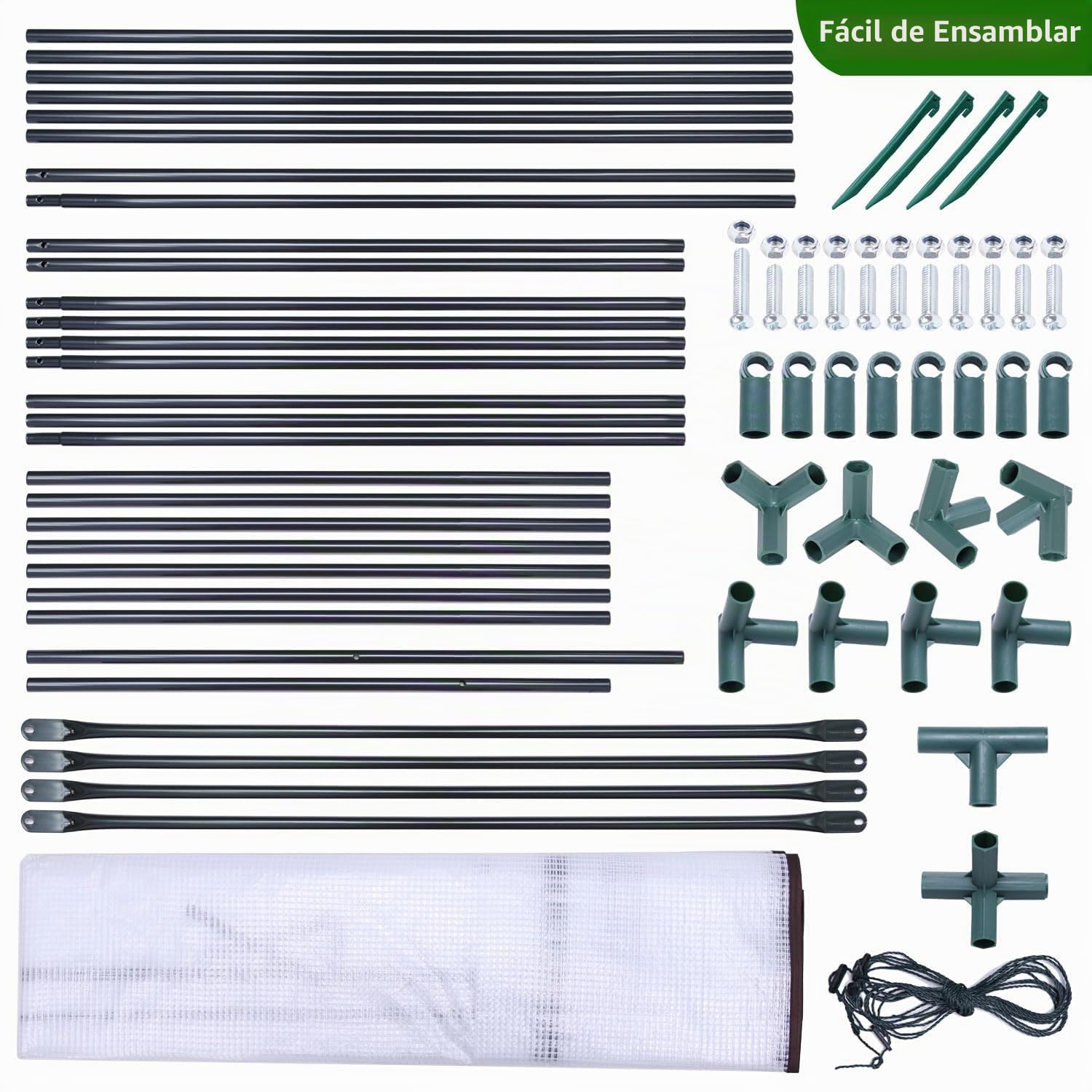 Ohuhu Invernadero de Jardín Invernadero de Tomates, Pequeño de Huerto con Puerta Enroll-Able Cubierta de PE 200x77x170 cm