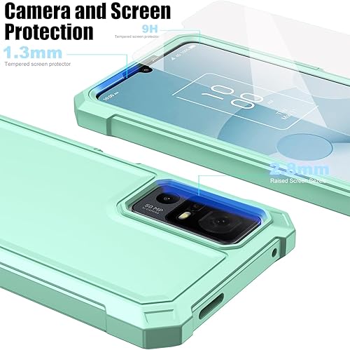 Miniatura 6 de Ailiber Funda para teléfono Jitterbug Smart 4TCL 40TTCL 505 T509ATCL 40 XL, con protector de pantalla, protección de doble capa, parachoques de TPU