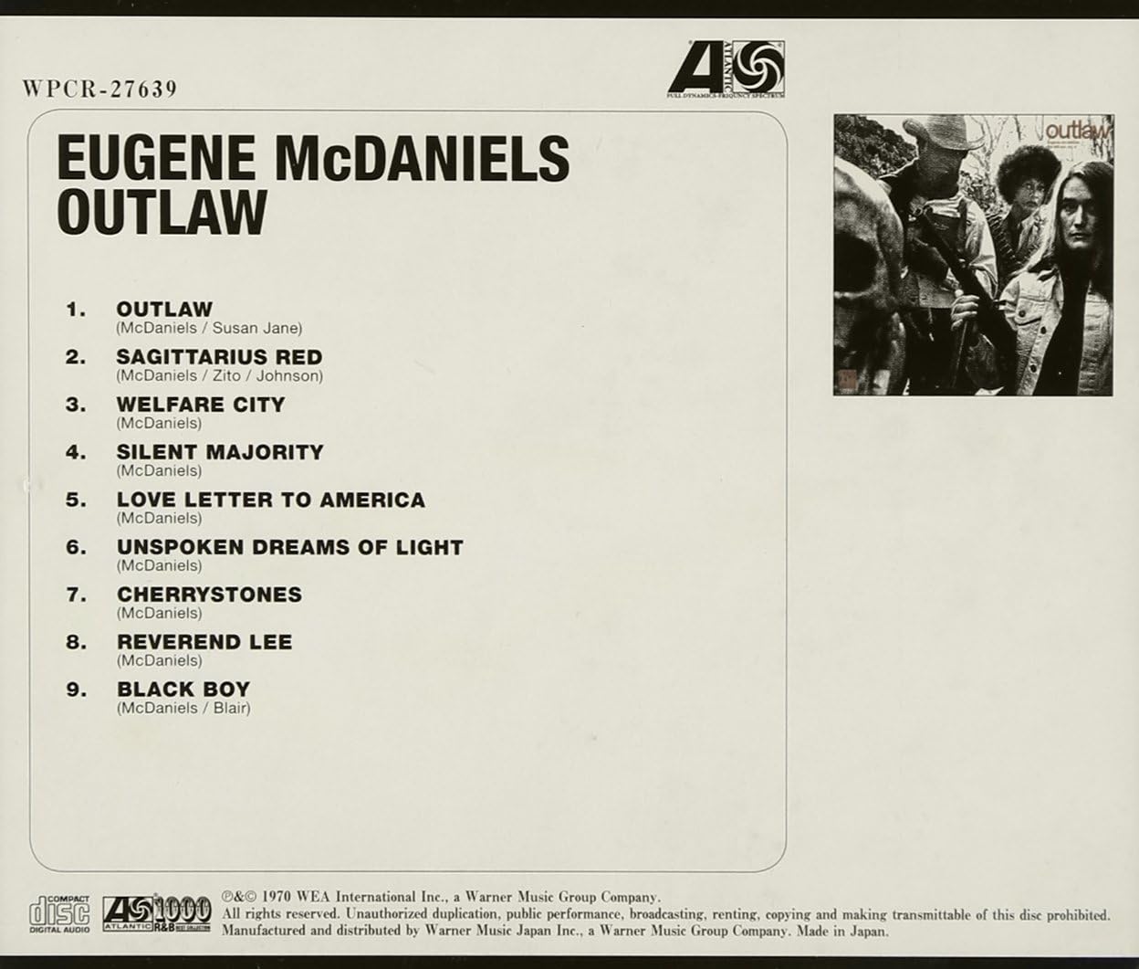 Eugene McDaniels Outlaw