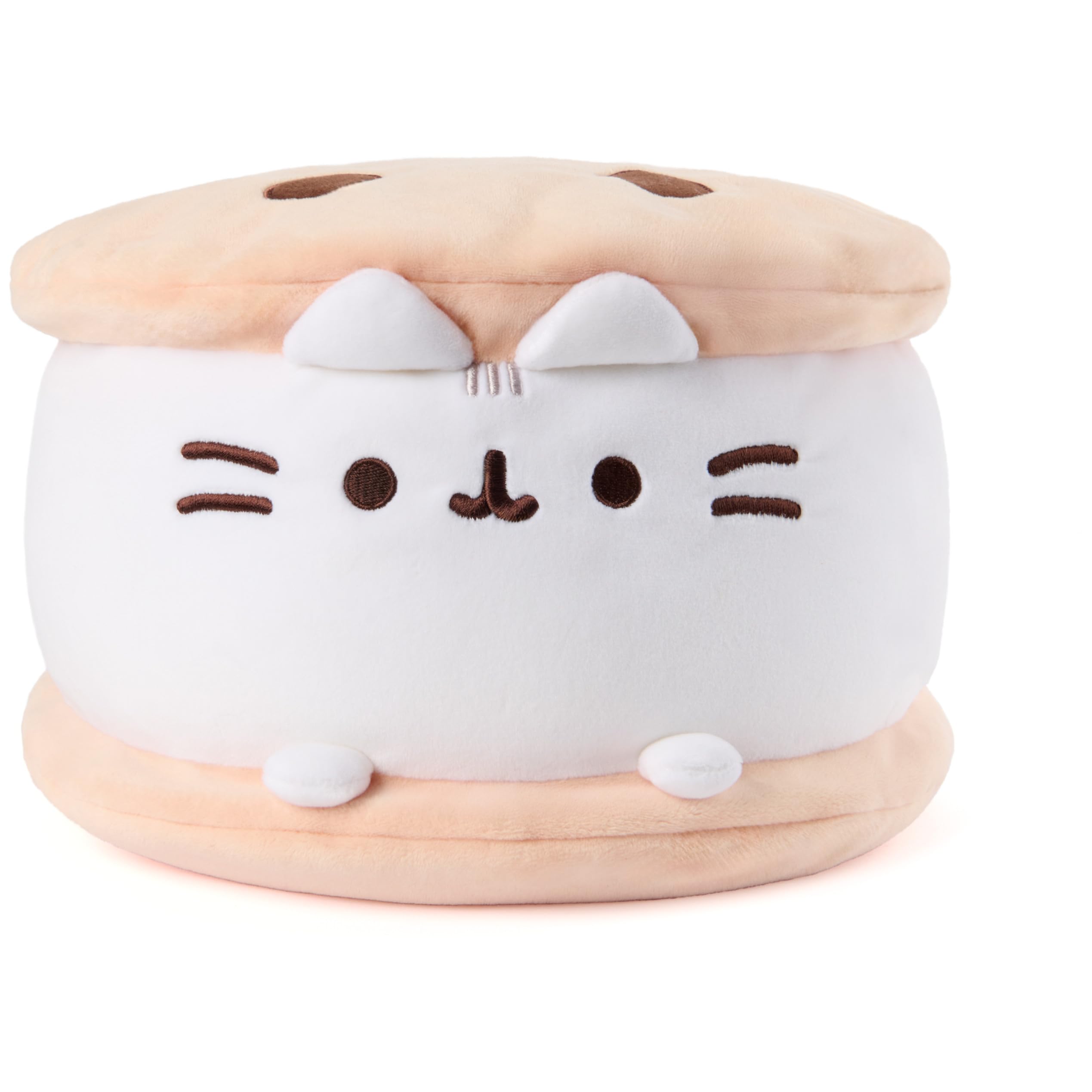 Pusheen Cookie Ice Cream Sandwich Squisheen 11" Squishy Plush; Ages 8+ | Promotes Exciting Character Roleplay, Early Sensory Discovery, and Creative Storytelling; Soft, Comforting, Collectible Plush