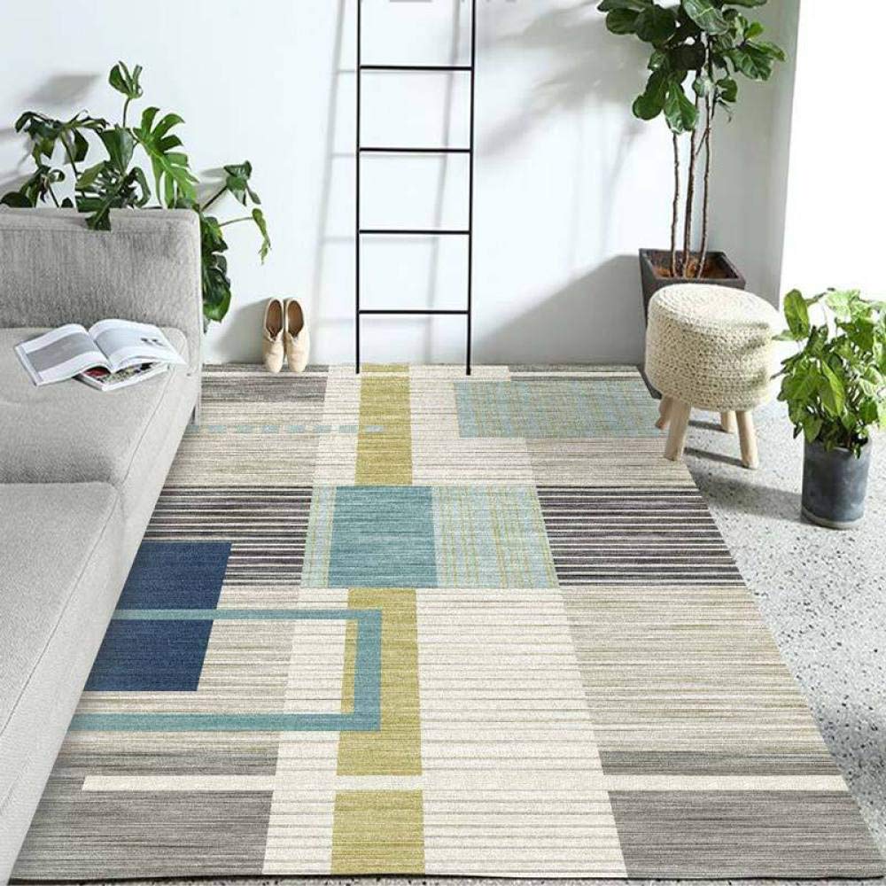 Tapis du canapé du salon design géométrique pour réchauffer votre intérieur