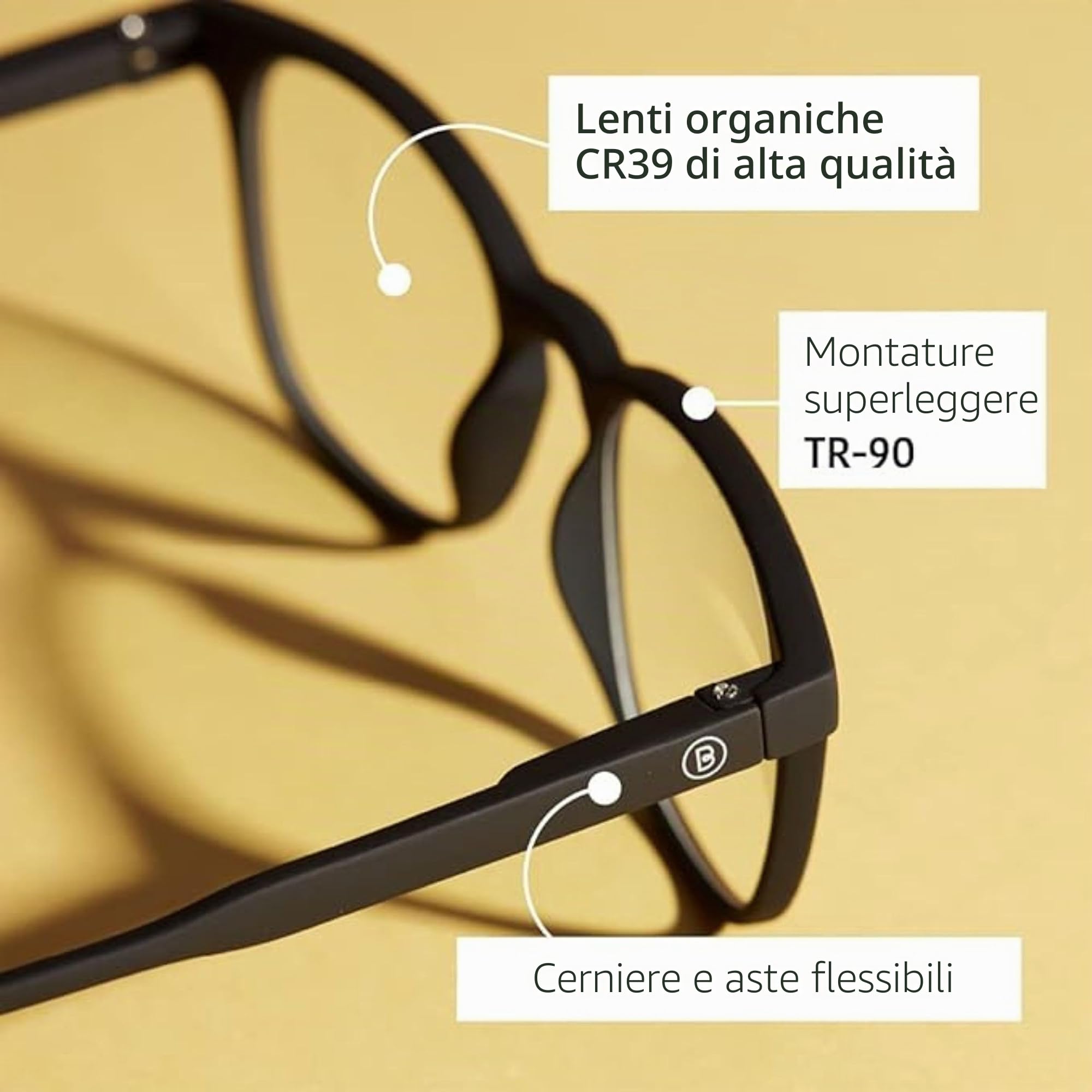 BARNER - Occhiali Luce blu Dalston per computer - Occhiali con filtro di protezione dalla luce blu per uomo e donna