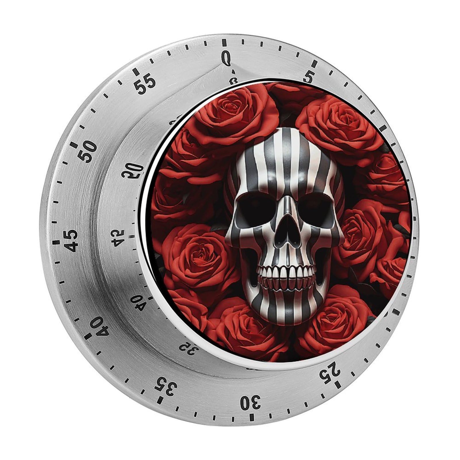 Temporizador de cocina calavera con alarma fuerte y base magnética para hornear