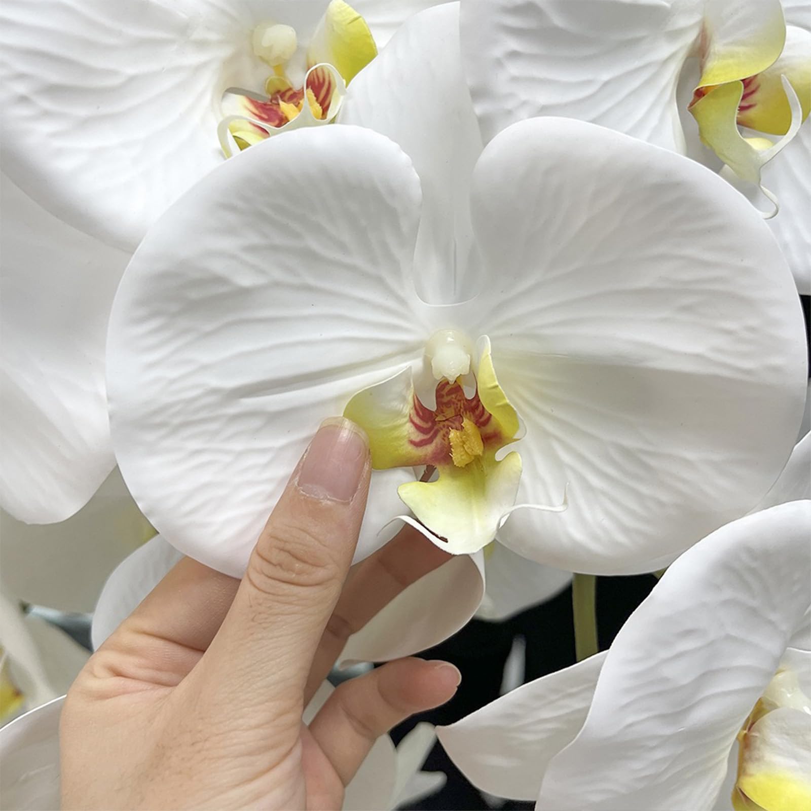 Amazon｜CINGHI LUSSO 巨大な胡蝶蘭の花 巨大な造花 フェイクフラワー