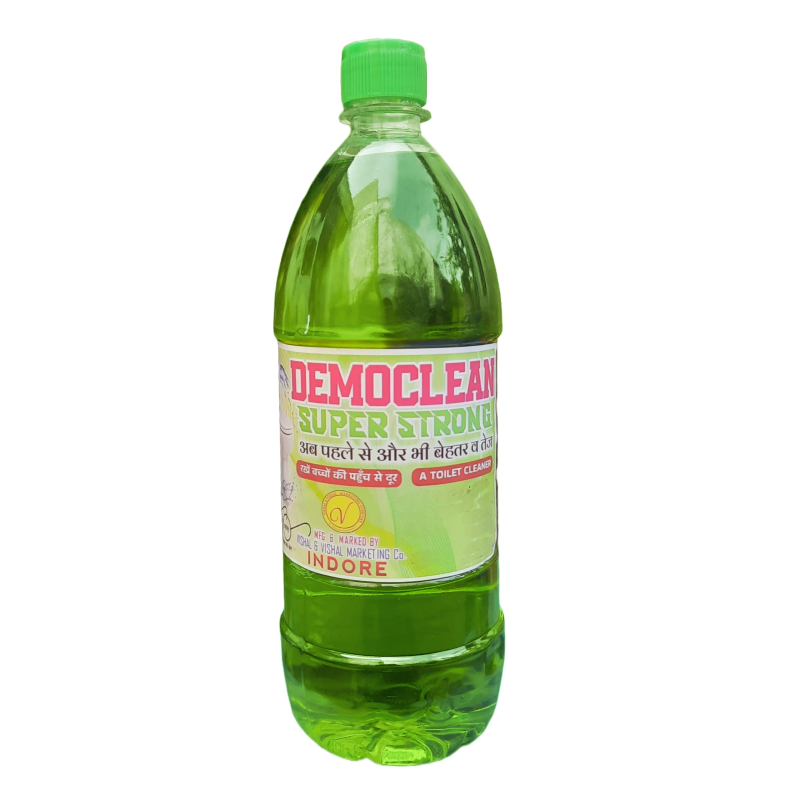 Super Strong Green Toilet Cleaner HCL For Bathrooms Removal of Stains and Spots From Tiles, Open all the Drains Of Pipes