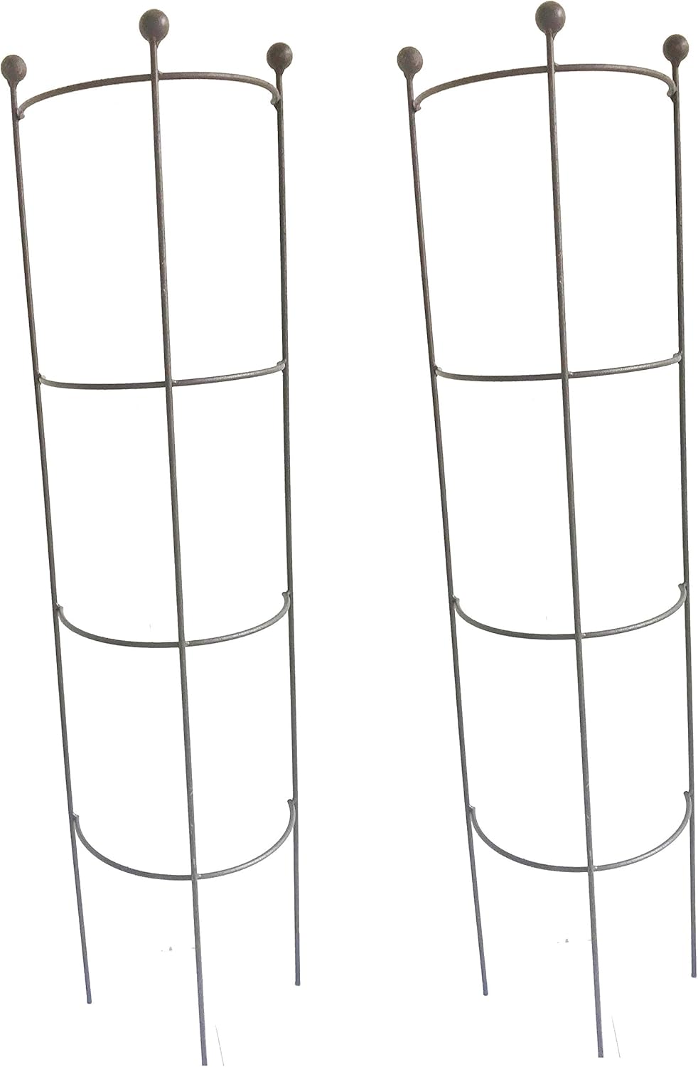 RUDDINGS WOOD Set of 2 x Metal Tube Trellises Drain Pipe Trellis
