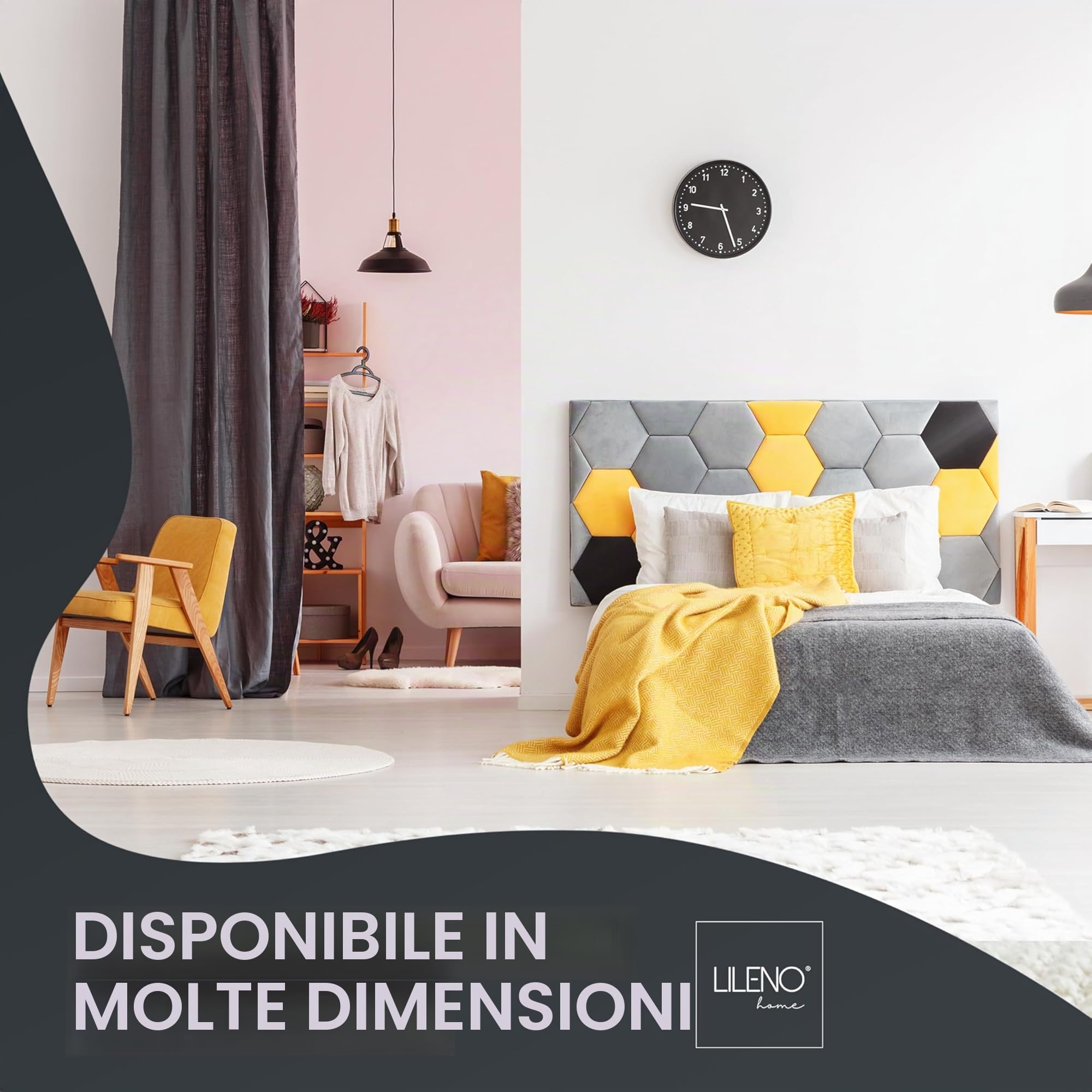 LILENO HOME Set di 6 riempimento cuscino 50x50 cm - Cuscino interno lavabile a 40°C adatto per allergici - Cuscino in poliestere come cuscino per divano, cuscino per la testa