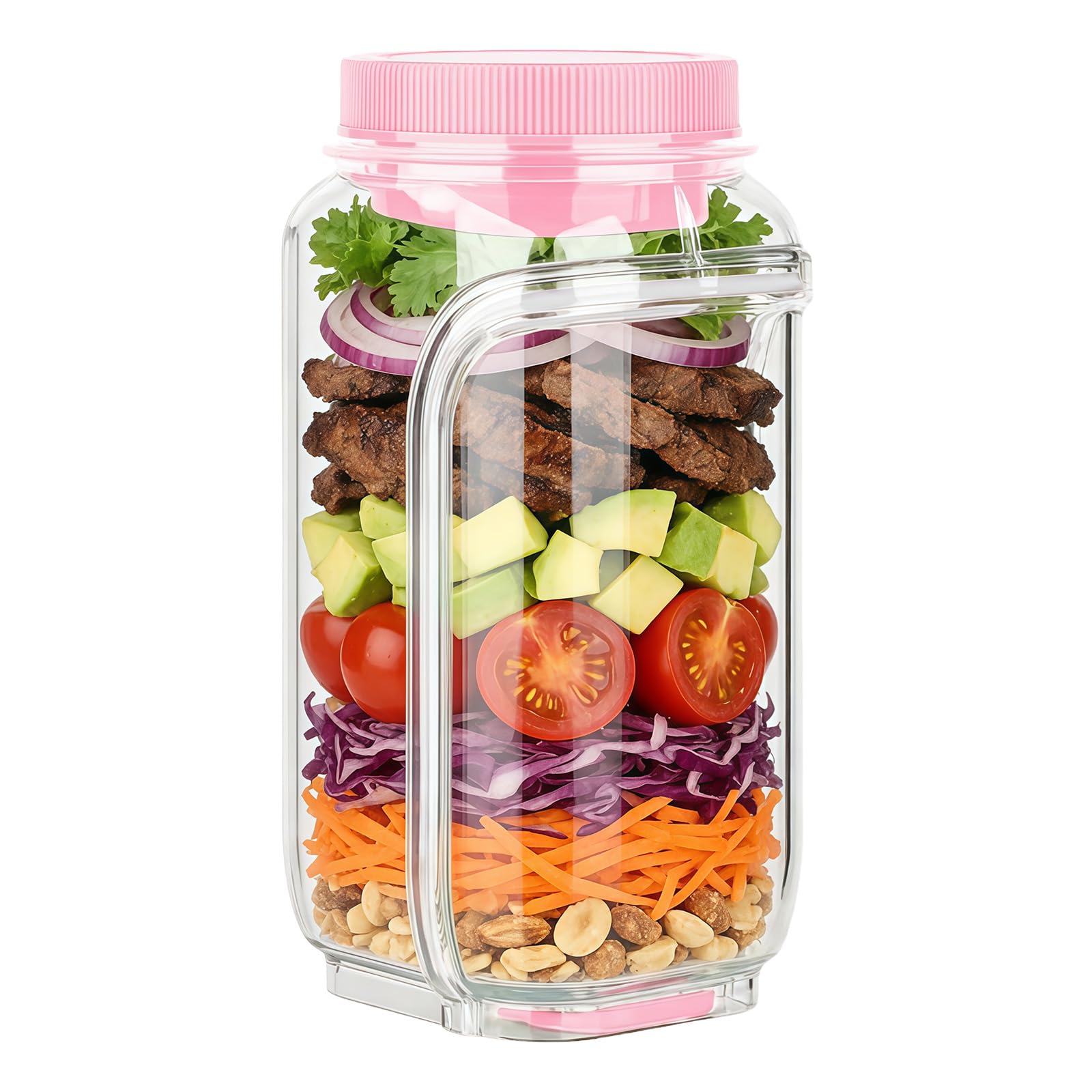 HDOYTXXM Practical Food Storage Container for Meal Preparation Stackable Shape and Seal Maintain Ingredient Freshness Efficient Storage Canister