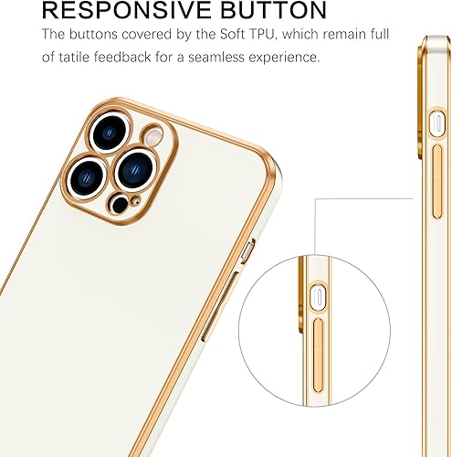 Miniatura 7 de BENTOBEN Funda para iPhone 13 Pro Max con correa de pulsera, delgada, de lujo, galvanizada, para mujeres, hombres y niñas, funda protectora suave