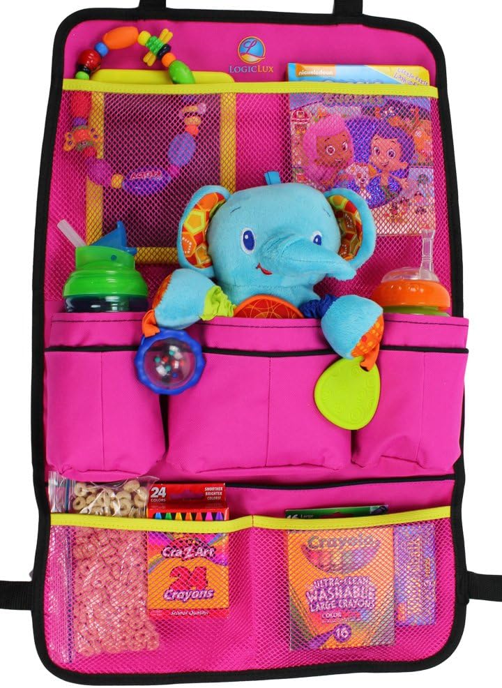 Logiclux Premium Quality Backseat Car Organizer (PINK)