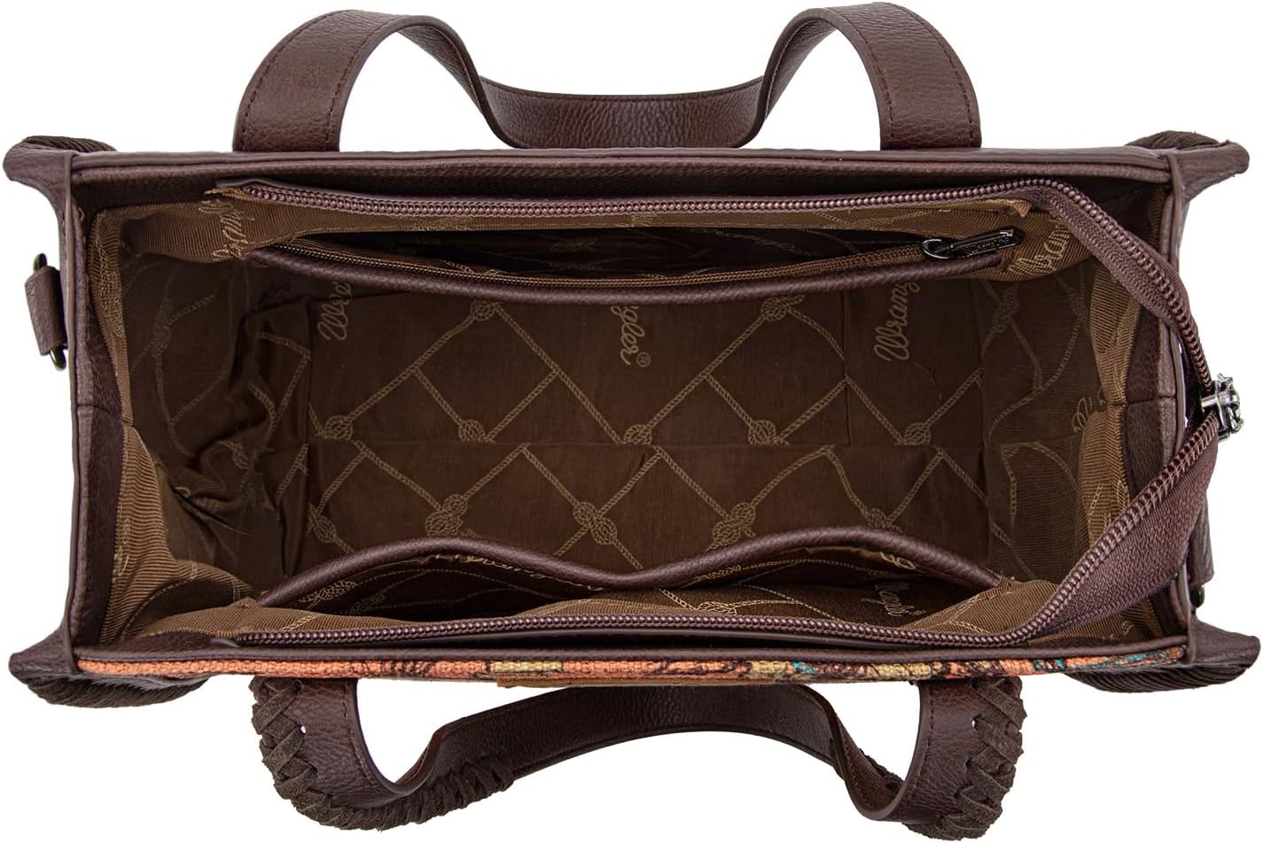 Wrangler Tote Bag Western Handbags Cowboy Print With Crossbody Strap - Image 5