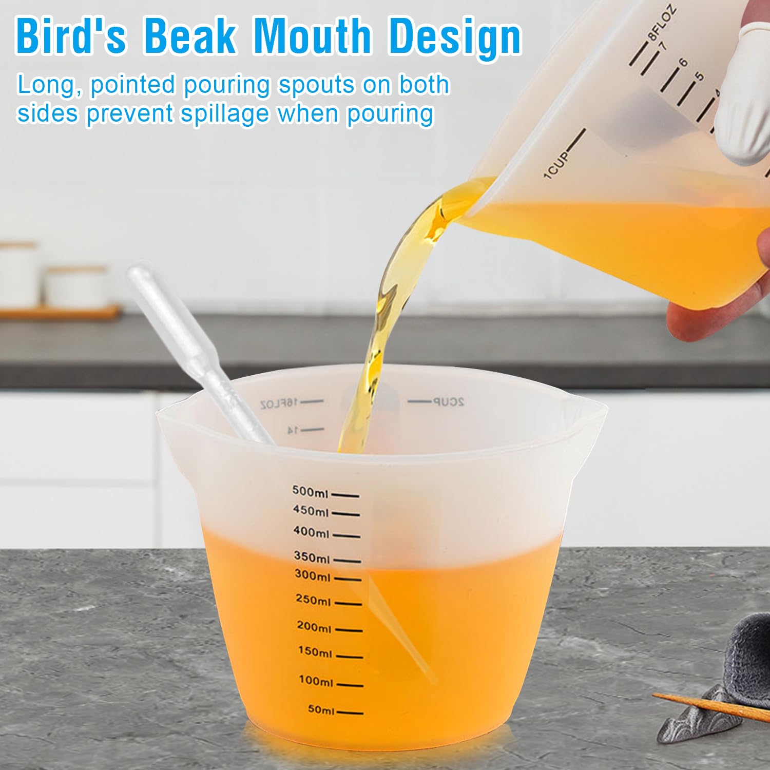 Set 20 Misurini Da 100ml In Plastica - Con Cucchiai E Pipette, Per Resina Epossidica, DIY E Cucina