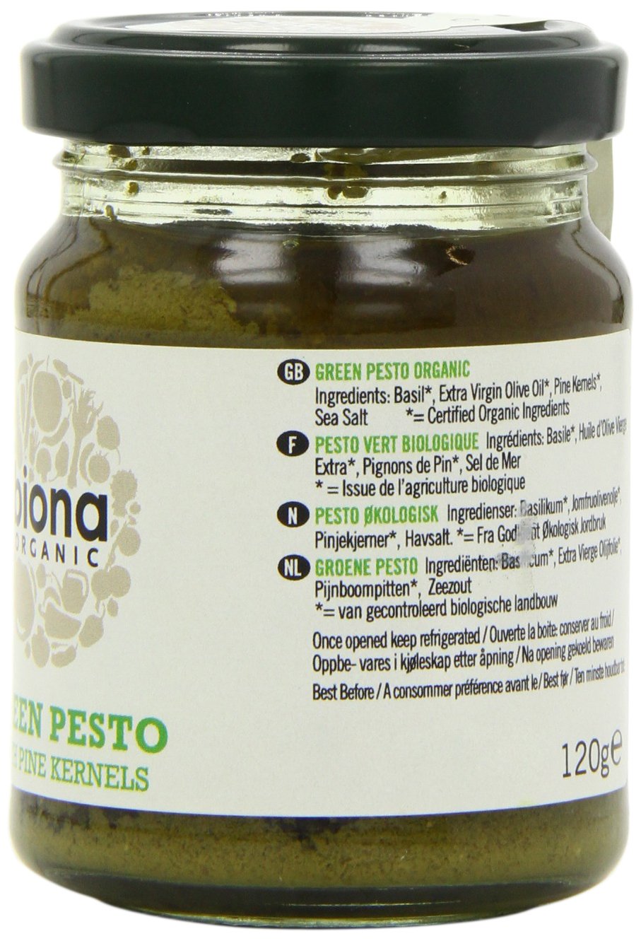Biona Organic - Green Pesto with Pine Kernels - 120g