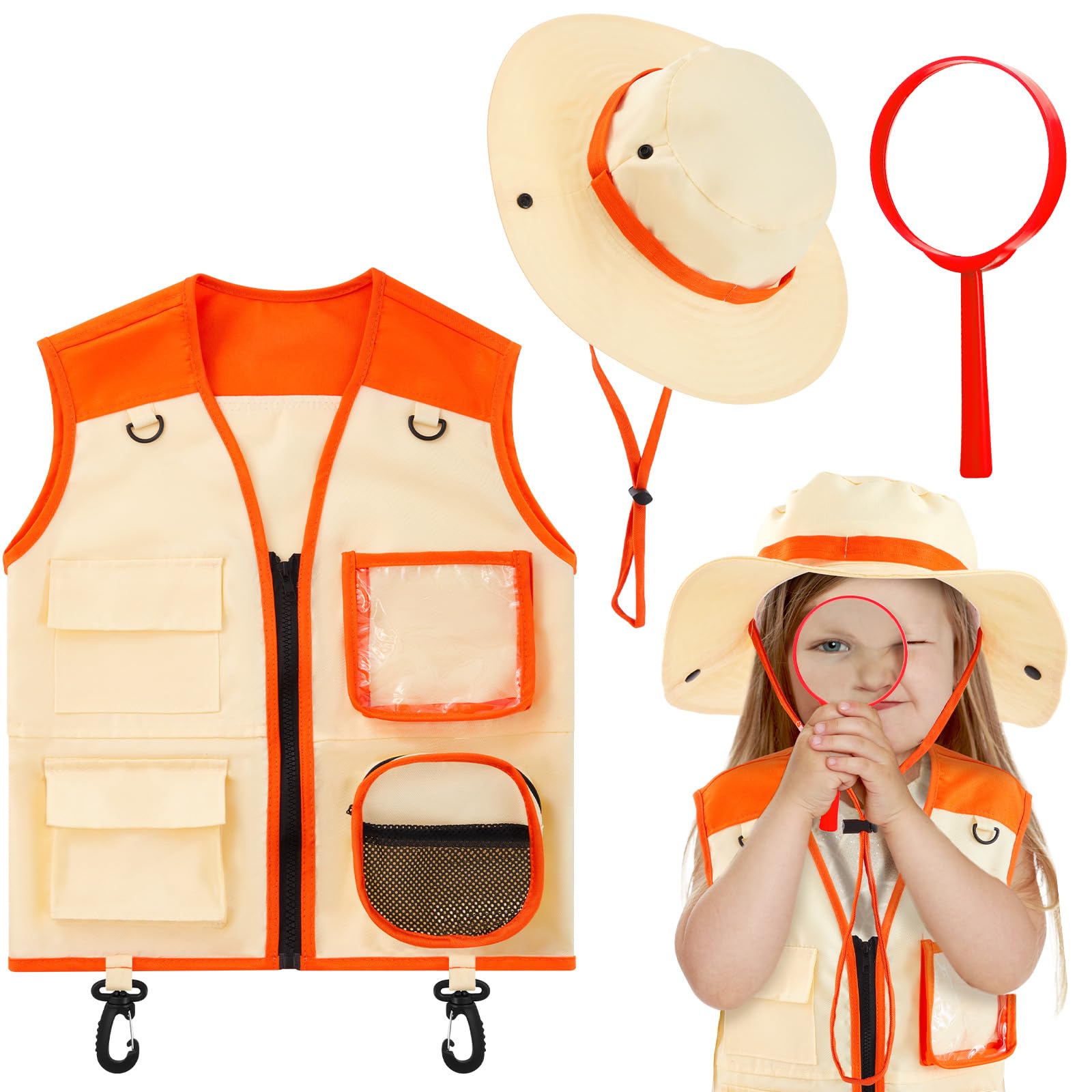 Ramede Kids Safari Explorer Costume Halloween Cosplay