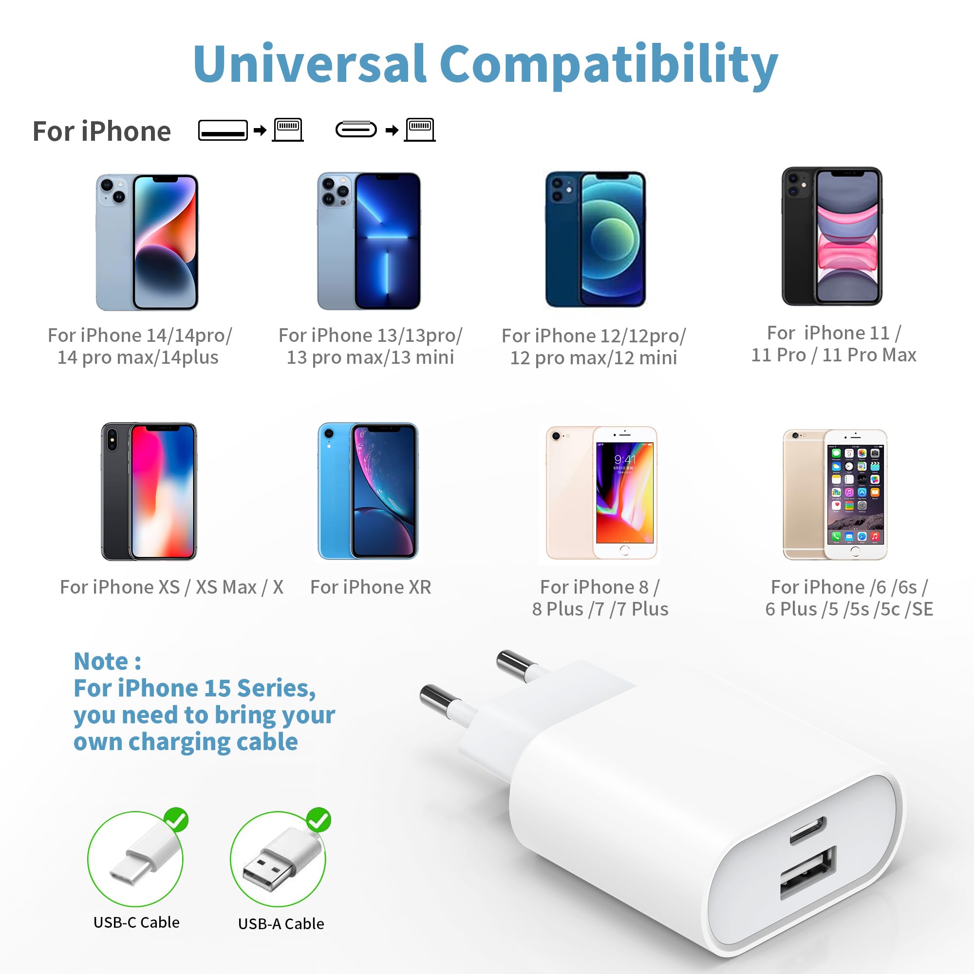 Charger Cable Target 2 Cavi Di Ricarica VELOCI Per IPhone 5/6/7/8/X/11/12 E IPad - Nylon Rinforzato, 1 Metro, Colore Nero Earpods Lightning - Foto 9