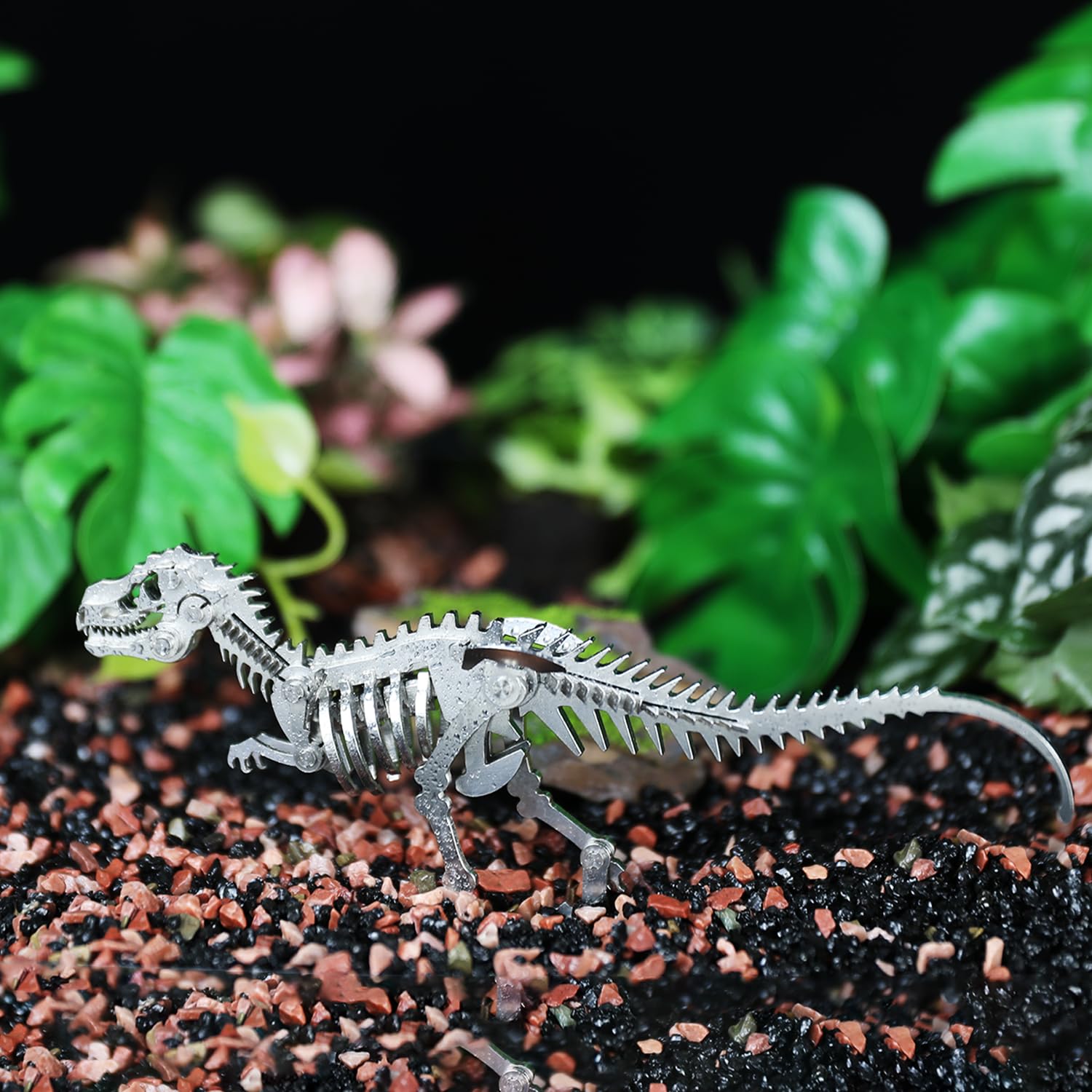 Kolotesame T.rex 3D Metal Puzzle Wolf Model for Adults DIY Dinosuar Skeleton Building Kit - Image 4