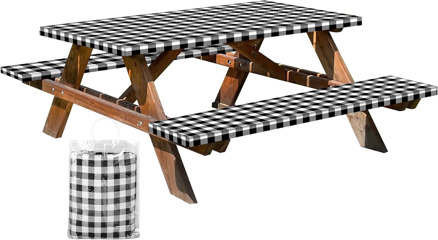 Cesun Picnic Table Cover with Bench Covers and Storage Bag