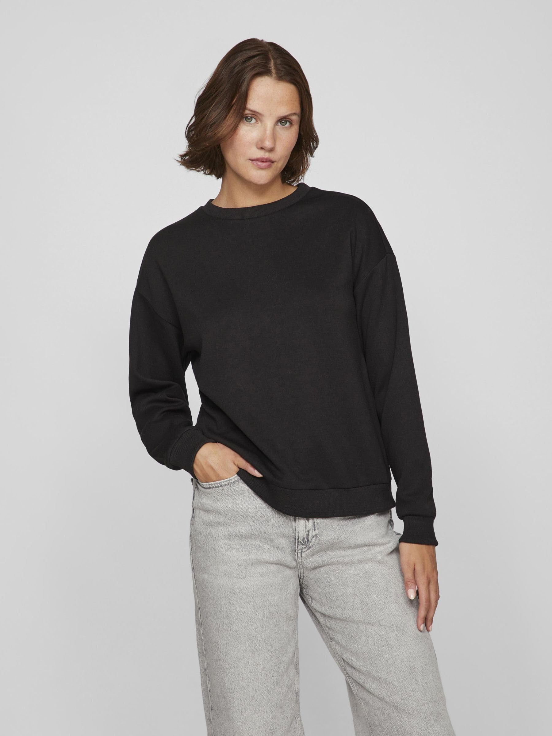 Vila Visandy L/S Sweat Top – NOOS, czarny, S