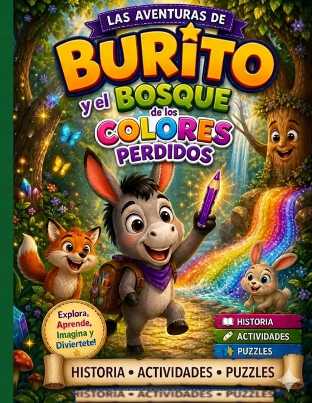 Las Aventuras de Burito y el Bosque de los Colores Perdidos: Historia Magica y Juegos Interactivos para Desarrollar la Creatividad y la Logica ... Burito – Aventuras Magicas para Ninos)