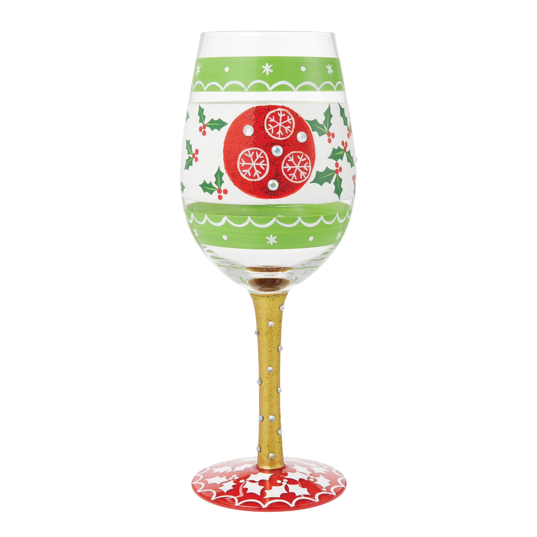 Verre à vin Enesco Lolita Christmas in Full Cheer, la magie artisanale à partager