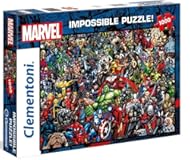 Marvel Impossible Jigsaw Puzzle&comma; 1000 Pieces&comma; Puzzle for Superhero Enthusiasts&comma; Difficult Puzzle&comma; Challenge for Adults&comma; Fun&comma; Made in Italy&comma; 39411