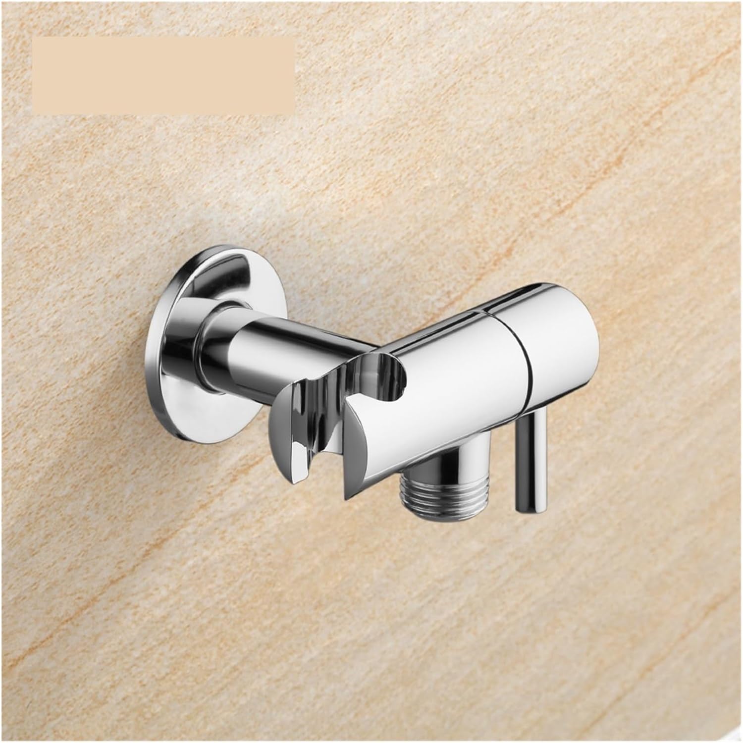 yaoqijie Faucet Angle Valve With Holder Water Stop Valve Switch For Shower Water Control Bathroom Accessories Chrome Plated lasting