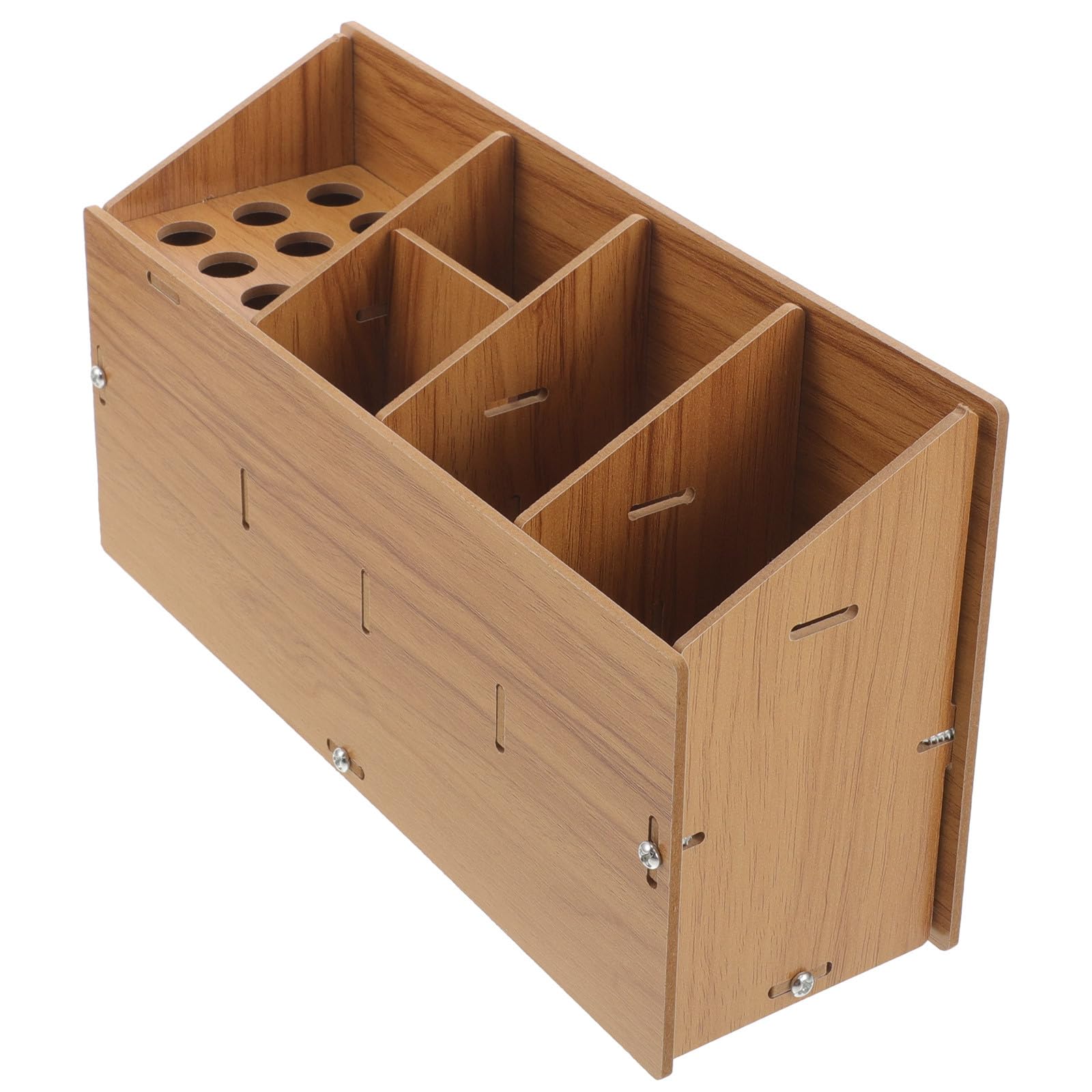 Portaoggetti Organizer da Tavolo Versatile per Strumenti da Parrucchiere in Legno Robusto Supporto per Forbici e Pettine e Design Creativo per Uso Professionale