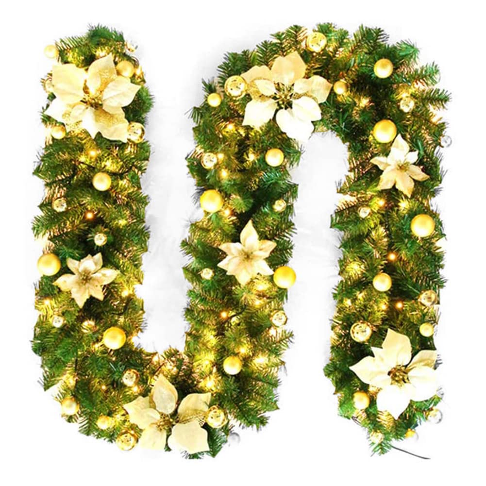 Guirlande escalier Noël lumineuse 270 cm pour illuminer facilement vos espaces intérieurs extérieurs