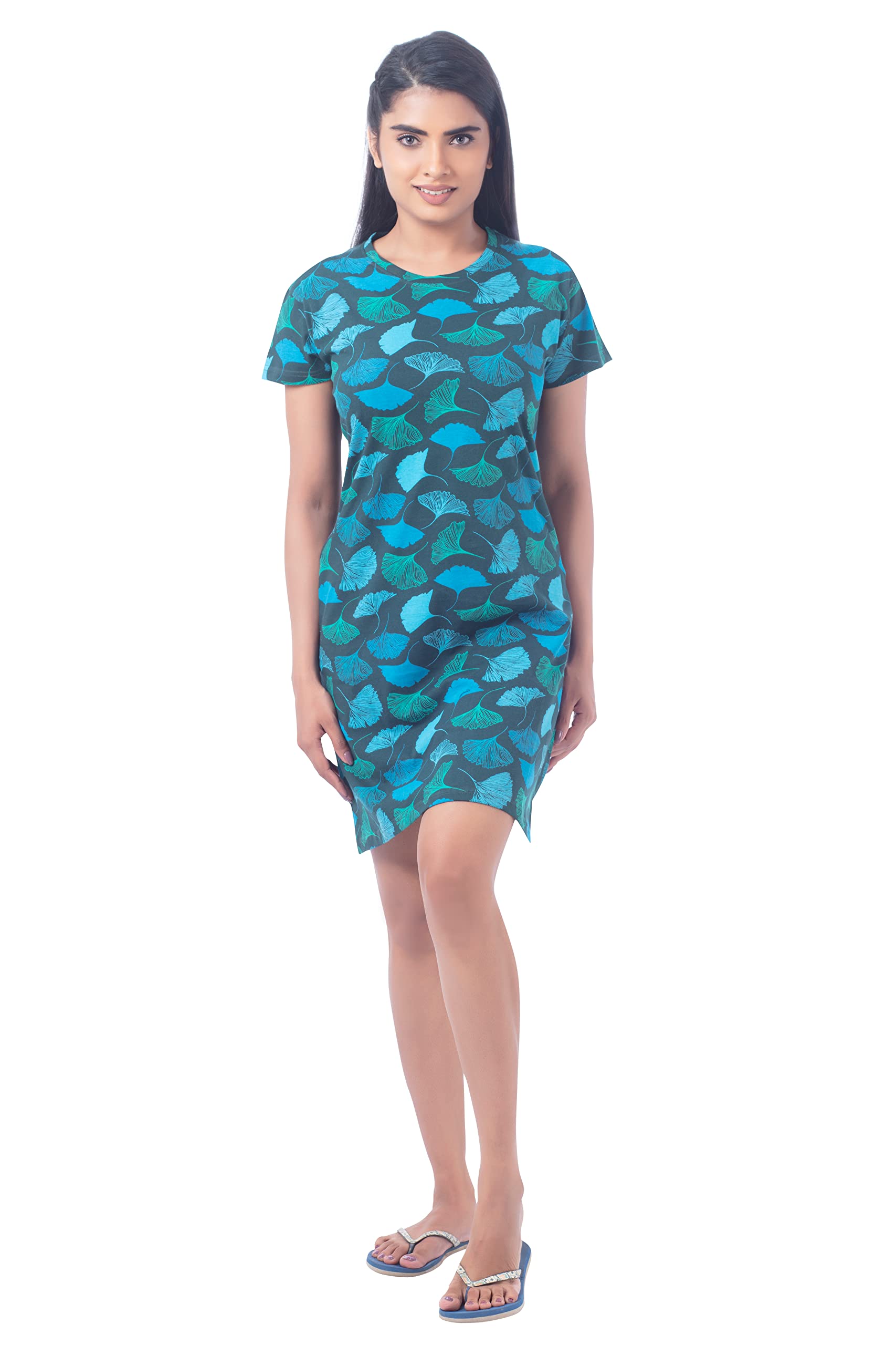 vip Women's Cotton Night Home Wear Relaxed Comfortwear (M402_Blue_2XL)-picture-23