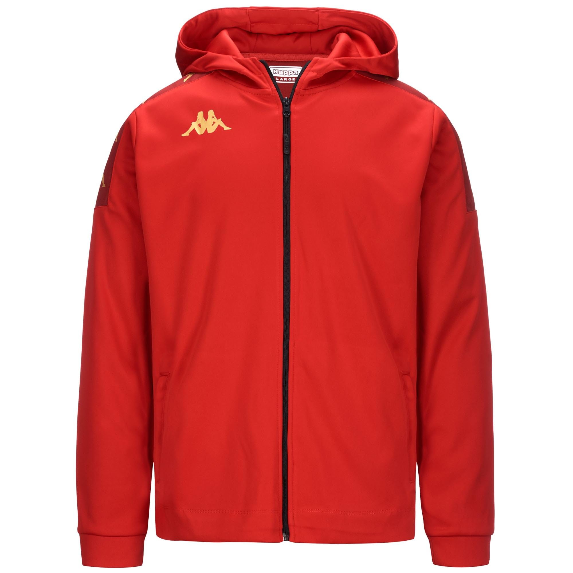 Kappa Sudadera GREVOLO, Sudadera Banda, Rojo, M, Hombre