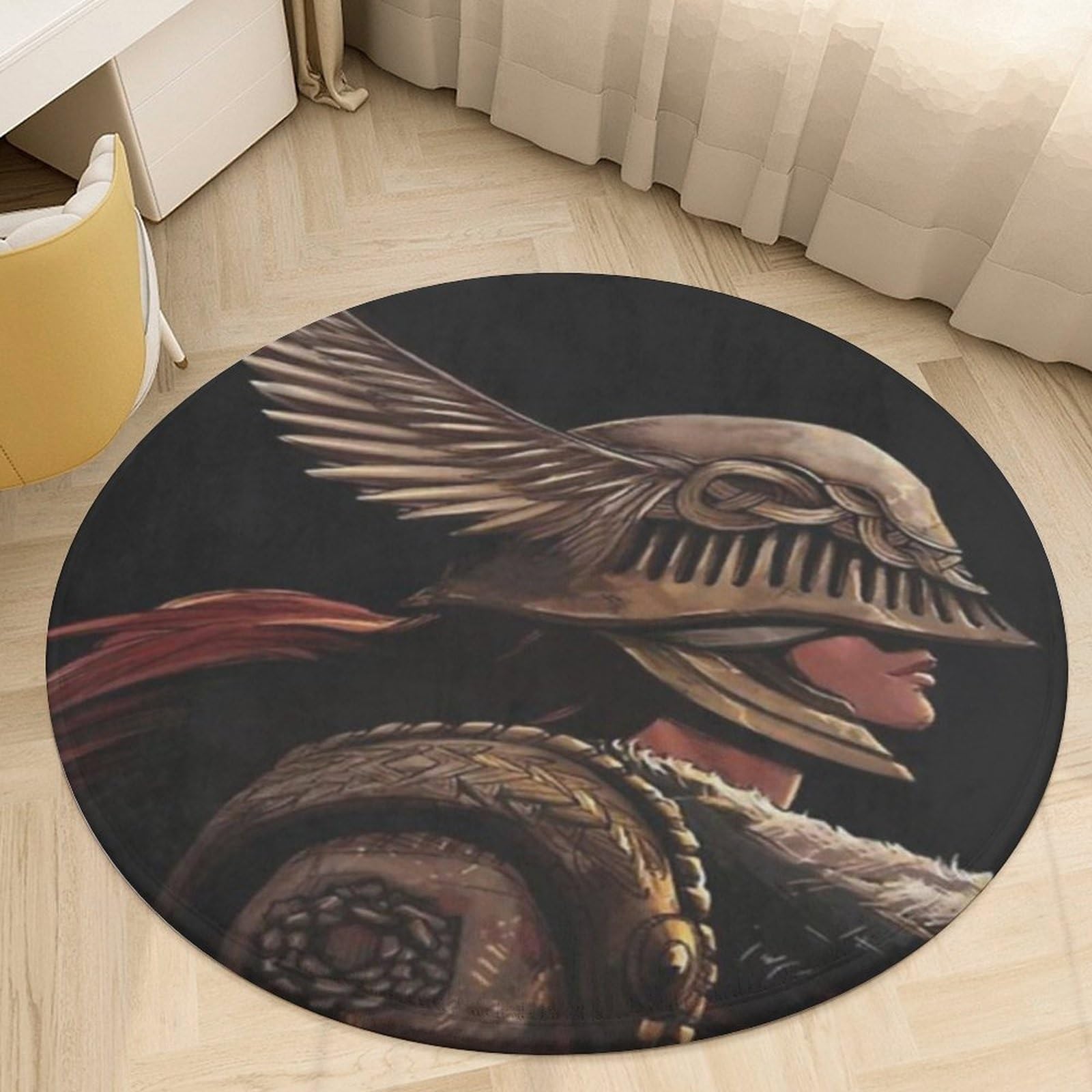 Tapis de salon Viking imprimé 3D lavable en machine pour parquet
