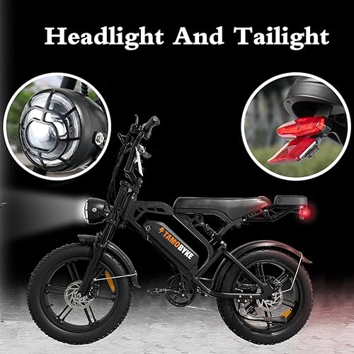 Miniatura 7 de Bicicleta eléctrica estilo ciclomotor de 1500 W2000 W para adultos, 28 mph30 mph33 mph y rango PAS de 34 a 180 millas, batería más grande de 48