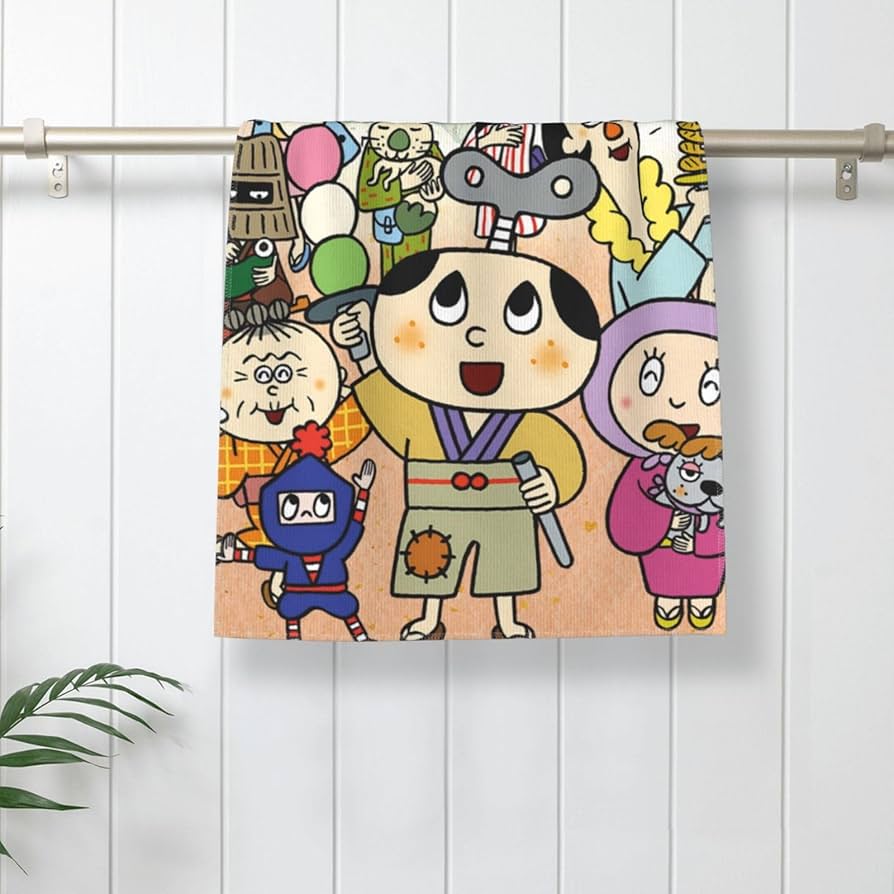 Amazon.co.jp: 人気ぜんまいざむらい フェイスタオル ビーチ