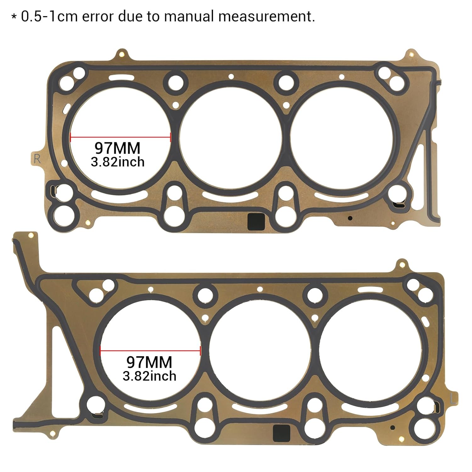 HGS1184 Cylinder Head Gasket Set with Bolts for 2016-2022 Chrysler Pacifica Voyager, Dodge Durango, Jeep Grand Cherokee Wrangler Gladiator, Ram 1500 & ProMaster 3.6L V6 24V DOHC 3604cc