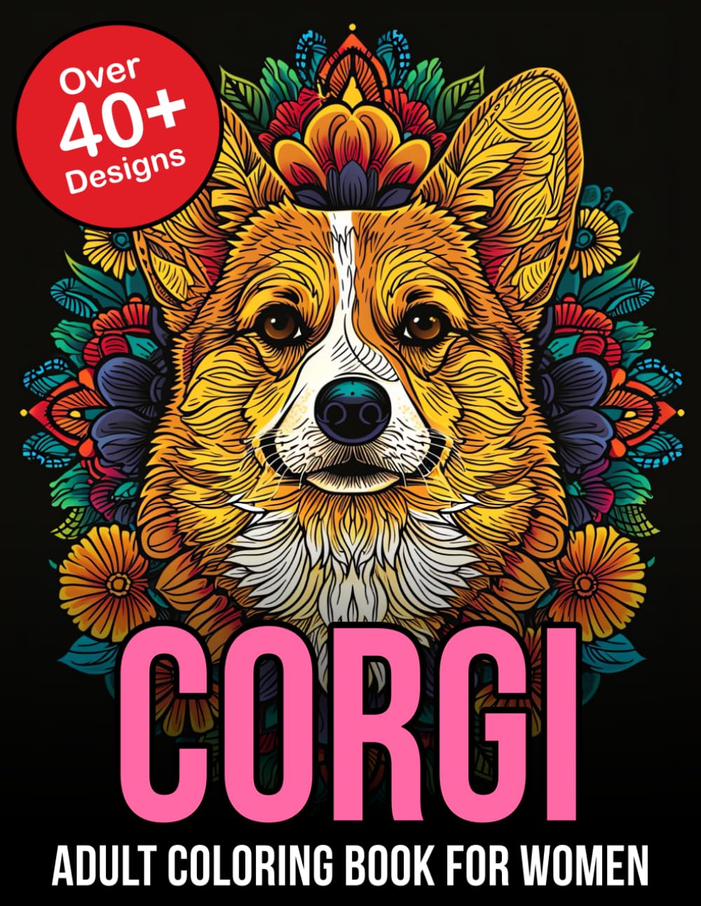 Adult Coloring Book For Women Corgi