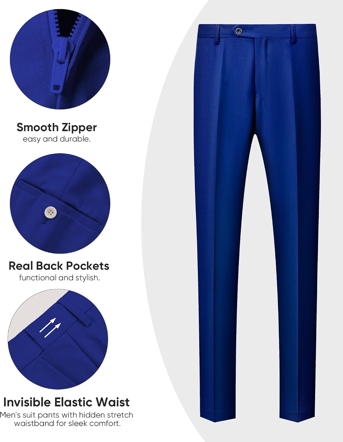 Mens Suit 3 Piece Slim Fit Suits for Men Wedding Prom Tuxedo for Men Formal Business Suit