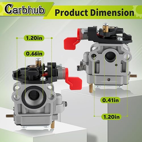 Miniatura 4 de Carbhub 308028004 Carburador para Homelite Ryobi UT-08072 UT-08572 UT-08572-A UT-08042 UT-08542 UT-08542-A UT-08542-B UT-08012 UT-08512 UT-085 12-A
