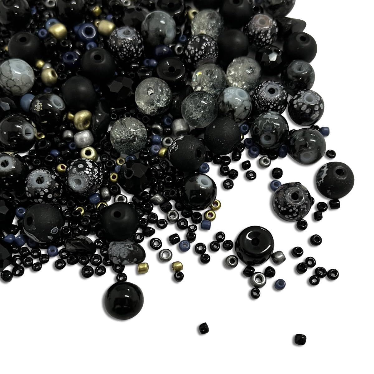 Photo 1 of 600PCS Crystal Glass Beads Spacer Beads for Making Bracelets Jewelry?8mm Obsidian Faceted Rondelle Beads with Hole for DIY Crafts Bracelets Necklace Phone Charm(Black)