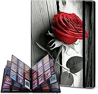 Vista 16 de Rossy Carpeta para tarjetas coleccionables, 9 bolsillos, impermeable, para coleccionar tarjetas, con 360 bolsillos laterales de carga para tarjetas